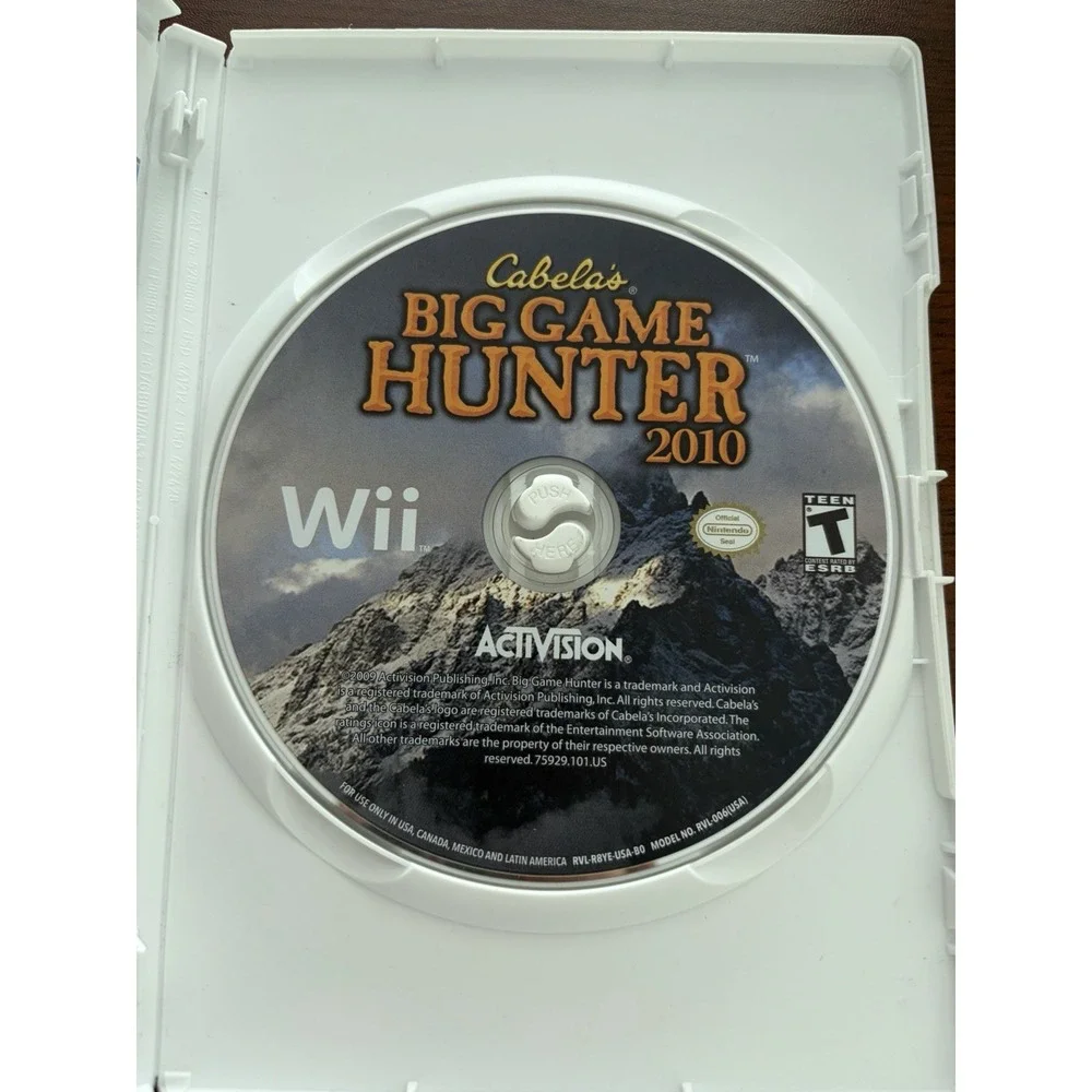 Cabela's Big Game Hunter 2010 (Nintendo Wii, 2009) Complete | CIB | Tested